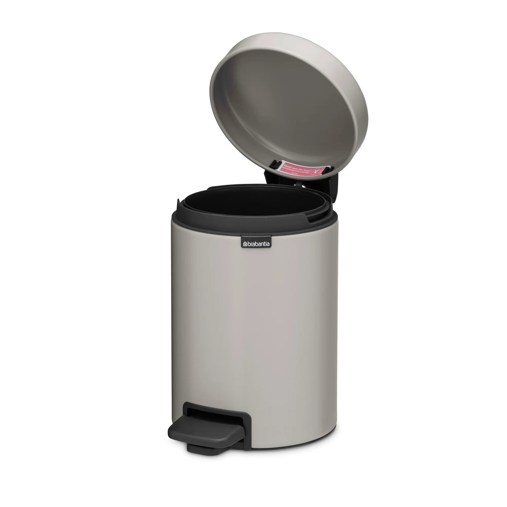 Brabantia NewIcon Pedaalemmer, 3 liter - Soft Grey - Image 3