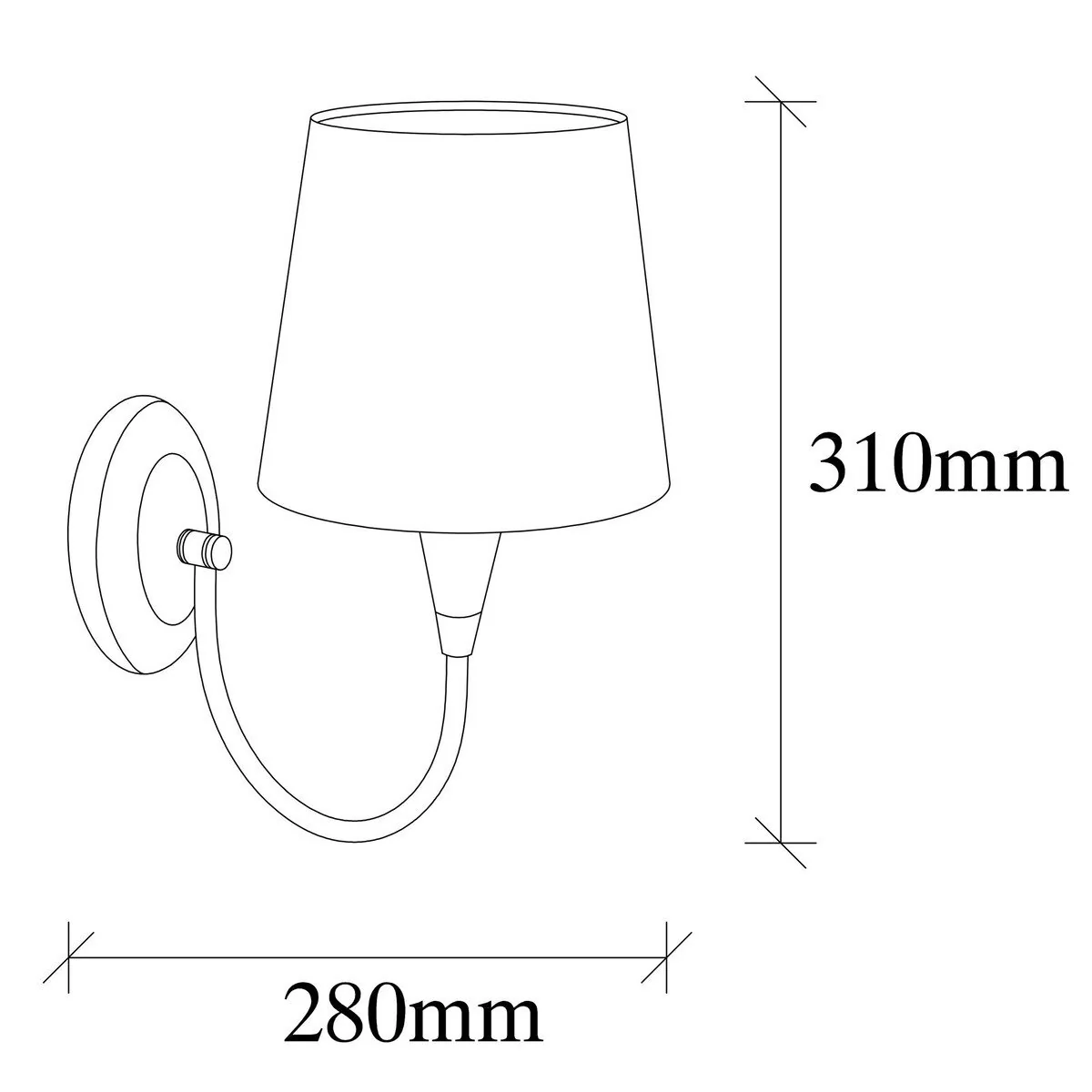 Calicosy - PARDO Wandlamp - H31 cm - Beige - Image 5
