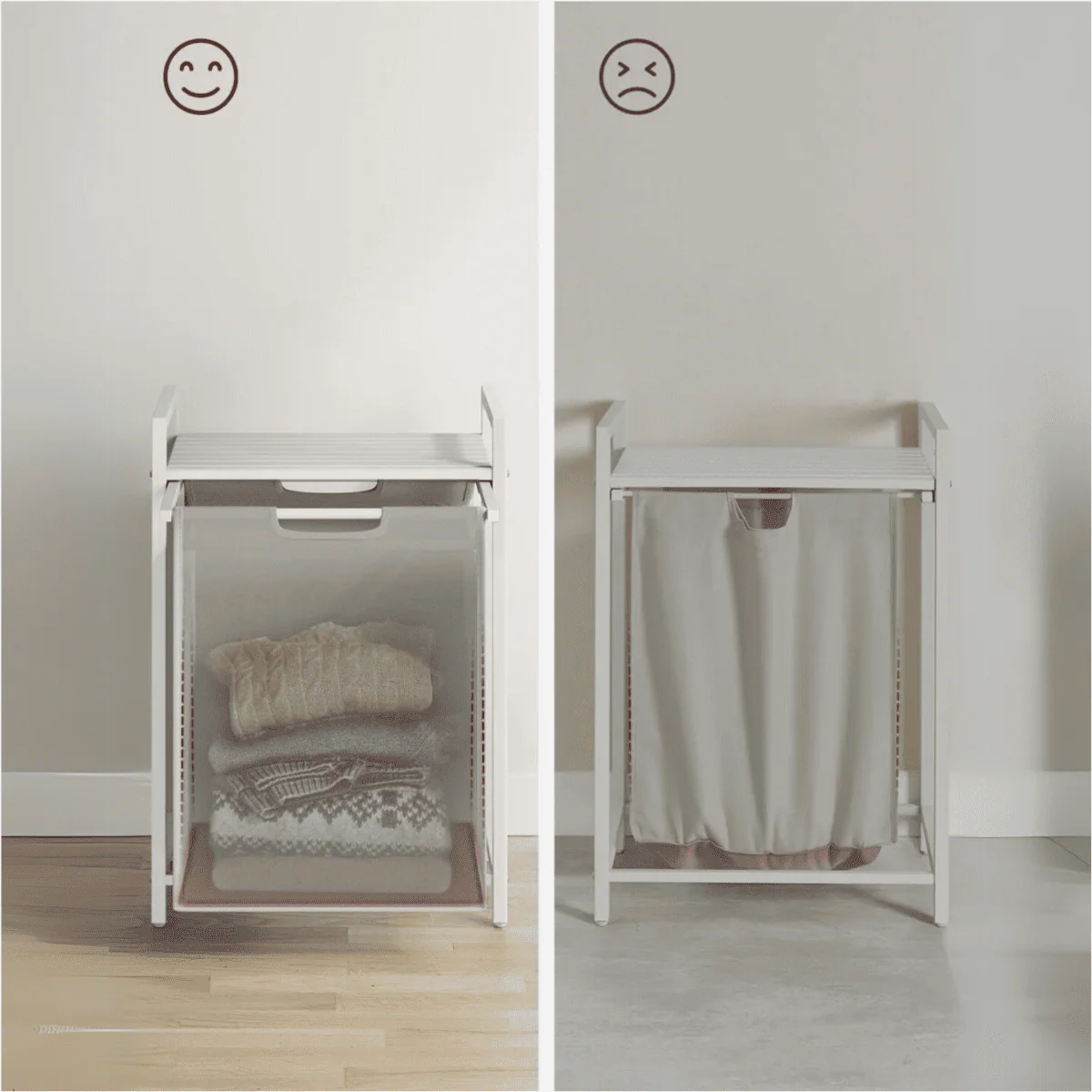 Calicosy - Wasmand 1 uitschuifbaar compartiment - H76 cm - Image 9