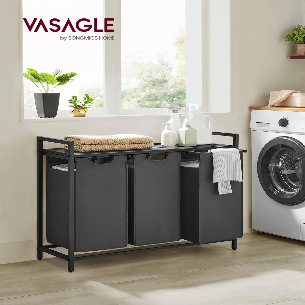 Calicosy - Wasmand 3 compartimenten - H72 cm - Image 5