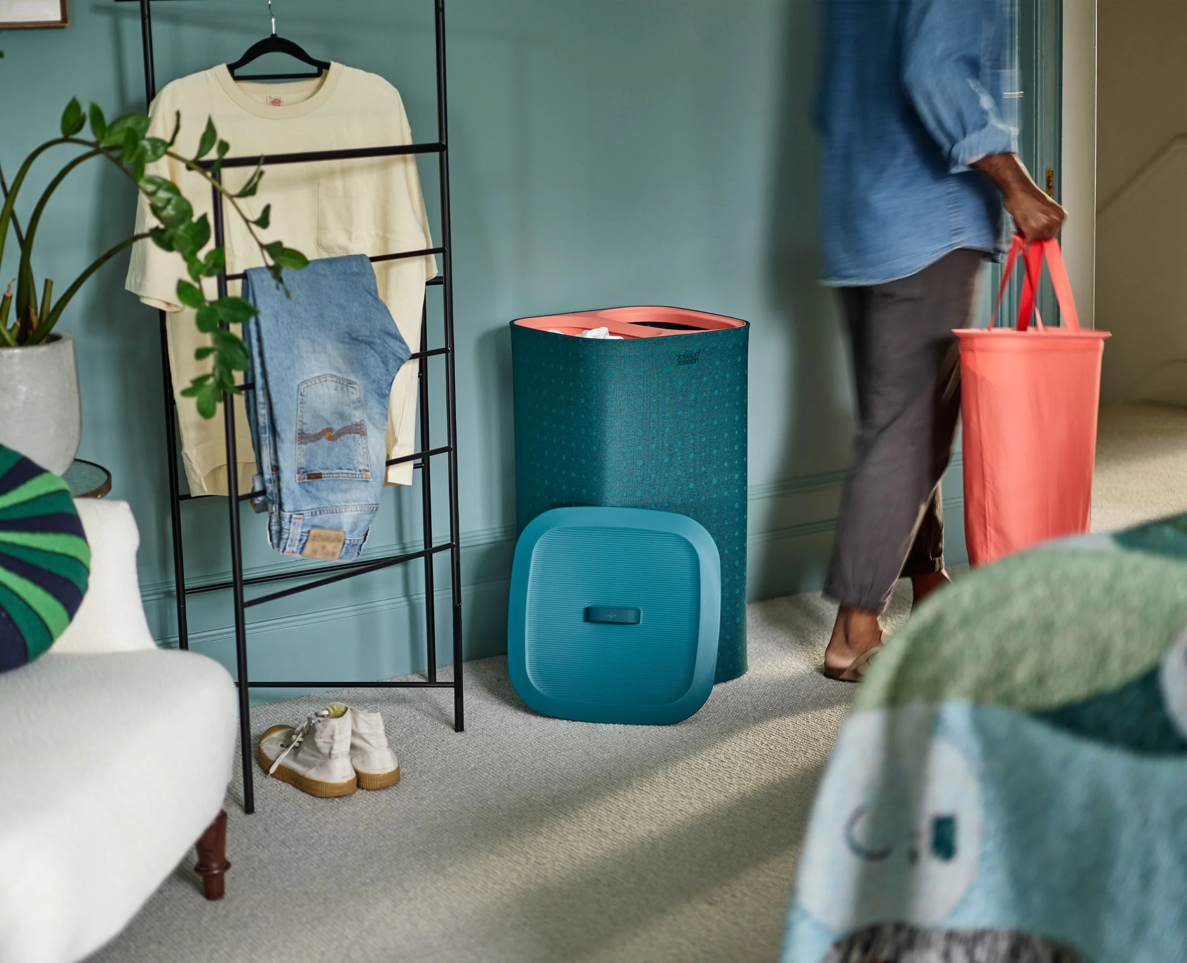 Joseph Joseph Tota Uno Wasmand 60 L - Turquoise - Image 9