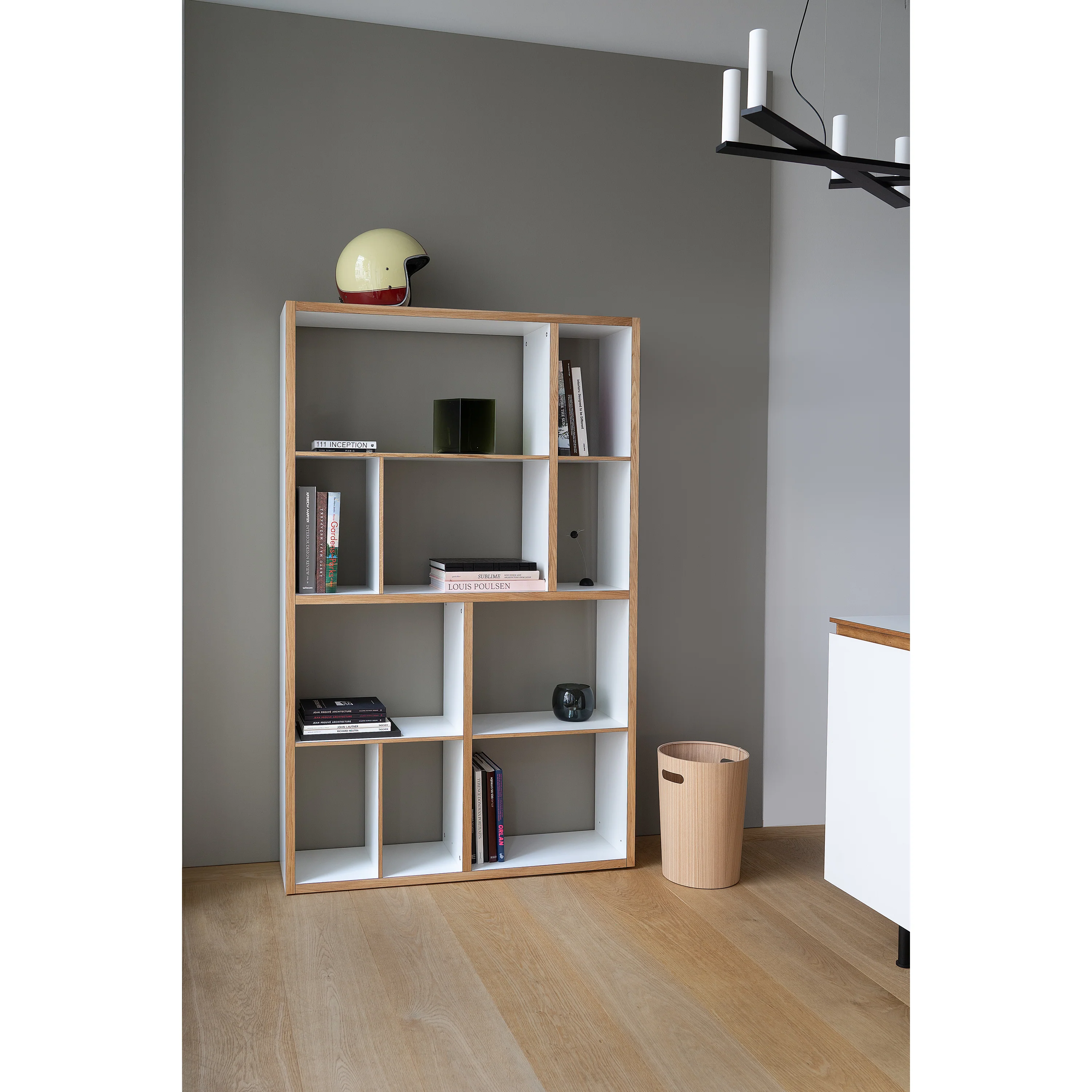 MINT Furniture KAST M 112 x 30 x 179 cm, eiken, wit ABET laminaat - Image 3