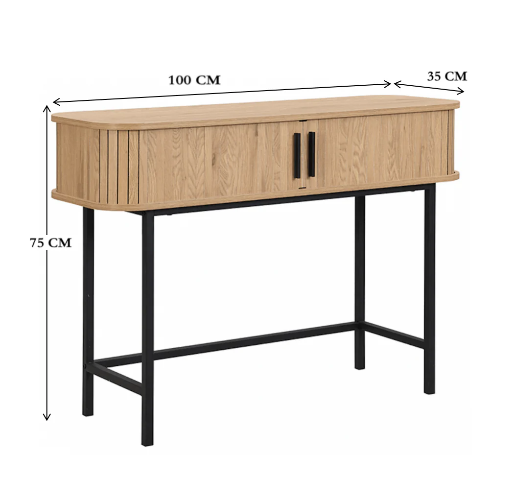 Sidetable-Console Helsingborg 100x35x75 cm - Strak Scandinavisch D... - Image 5