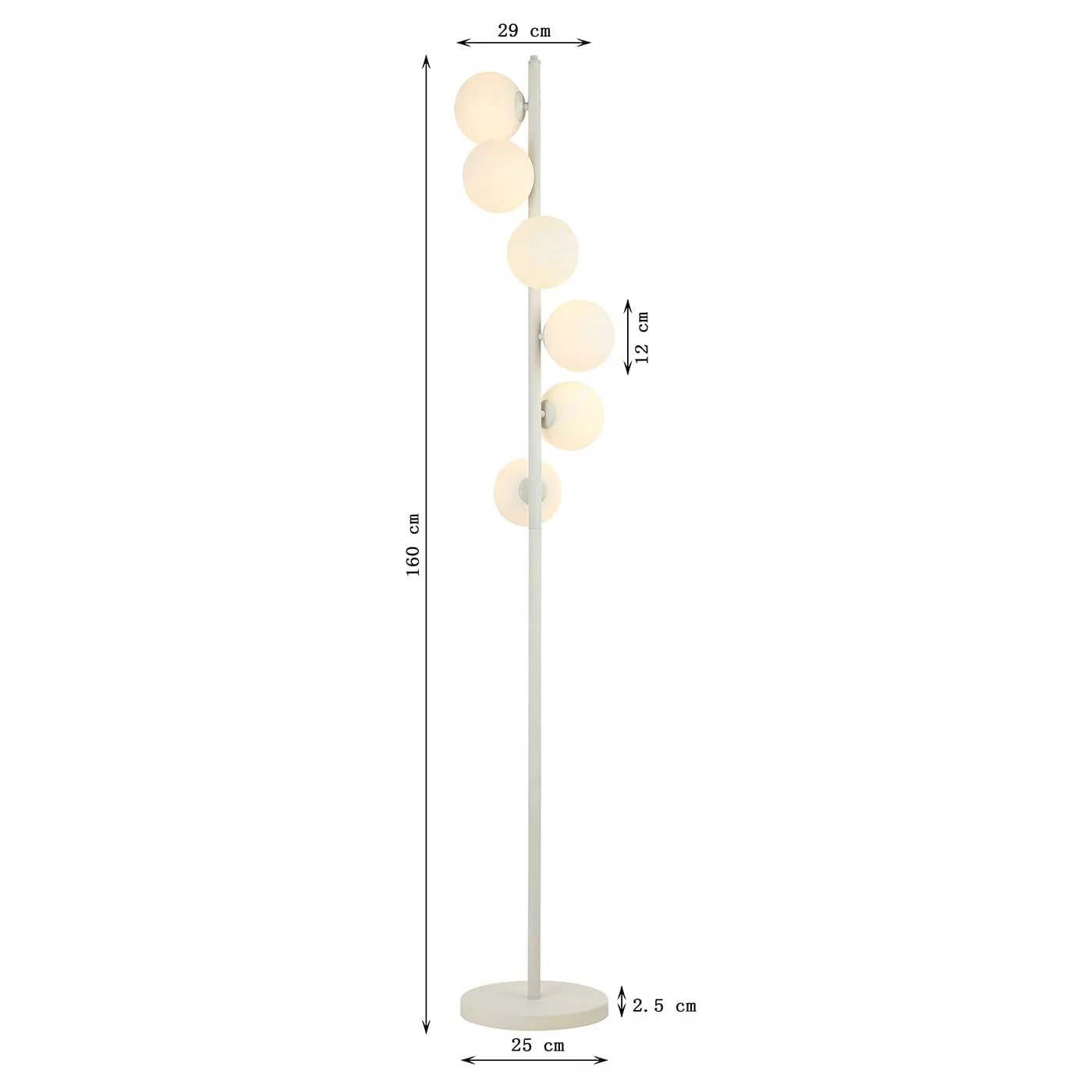 Vloerlamp Scala Balls 160cm beige Kare Design - Image 4